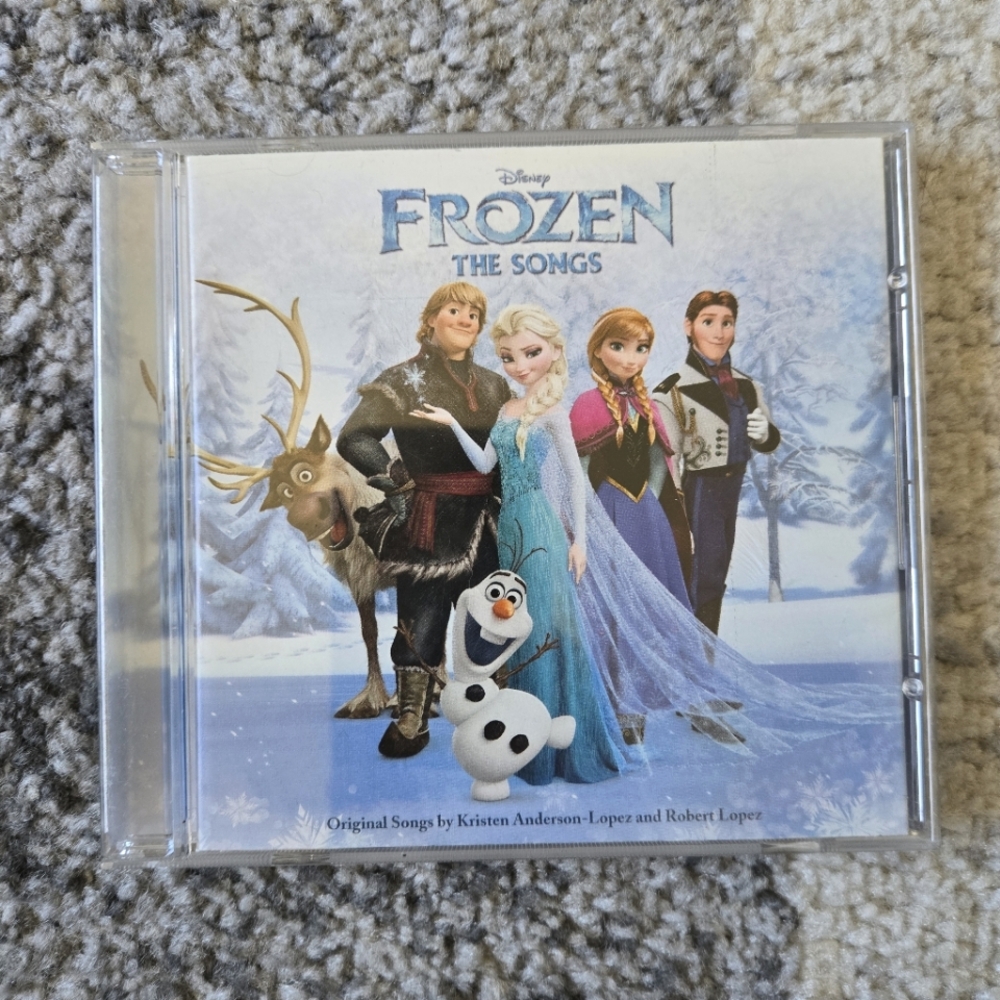Disney Frozen The Songs CD with Blue and White Cover